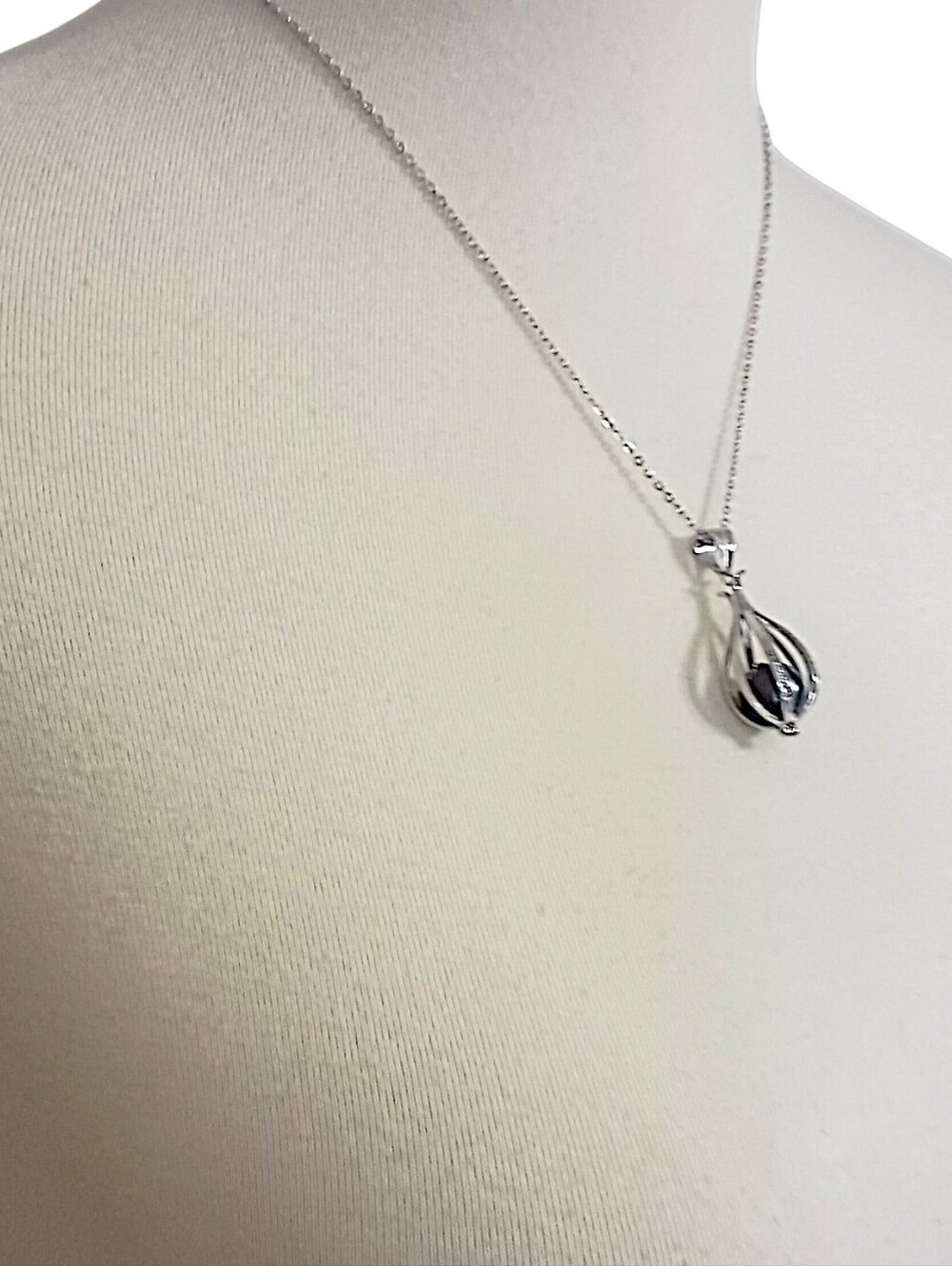 Sterling Silver South Sea Tahitian Pearl Pendant Golden Black Interchangeable - Picture 14 of 16